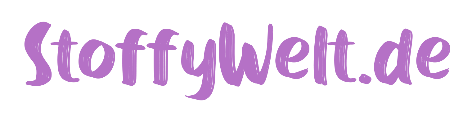 Logo von StoffyWelt in lila auf transparentem Hintergrund